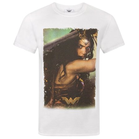 DC Comics Wonder Woman Herr Poster T-Shirt XL Vit