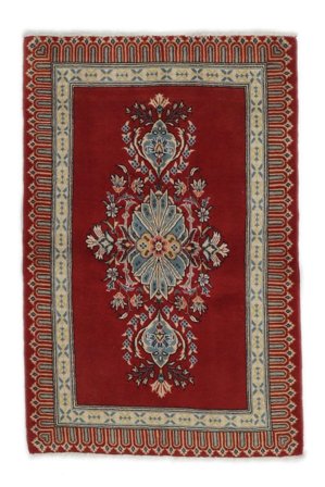 Orientalischer Keshan Teppich 84X122 Dunkelrot/Braun Wolle, Persien/Iran