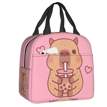 Isolerad Lunchväska Formad Som Söt Stor Capybara (7)