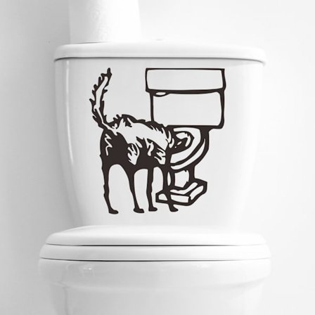 #Tegneserie morsomme klistremerker, bad og toalett klistremerker, 30x30 cm#