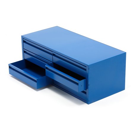 Schubladenmodul SUPPLY mit 6 Laden, blau