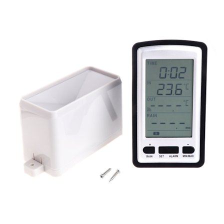 Vejrstation med regnmåler trådløs digital temperaturmåler