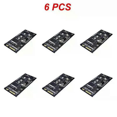 M2 - SATA3 -sovitinkortti, tehokas SATA M2.SSD -muunninkortti, NVME SSD päivitetty SATA 6 Gbps NGFF -sovitin