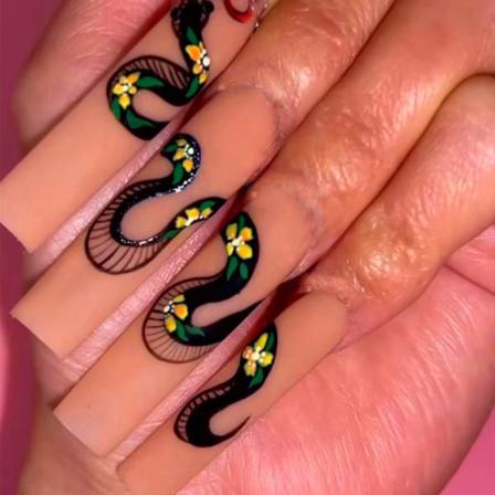 Manikyr Frostad Ormblomma Nagellapp 24st