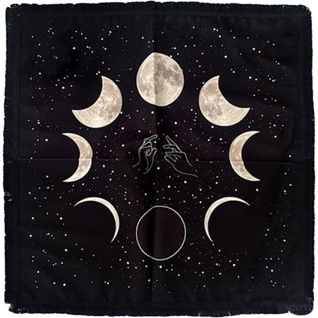 Kvadratisk pendel divinasjonsmatte - Alterduk - Brettspillmatte - Runematte - Metafysisk brettspill G