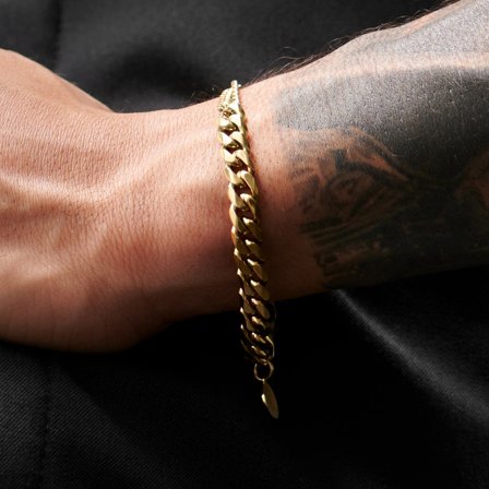 Carlos Amager článkový náramek zlaté barvy pro muže - Ocelové náramky