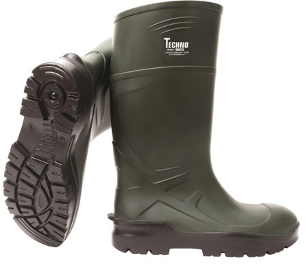 Techno Boots 04 Gummistövel grön, PU 38, Skor