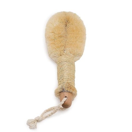 Bad & Dusch Torr Hud och Kropp Sisalborste | Naturliga fibrer för att förbättra blodcirkulationen, exfoliera huden och minska celluliter