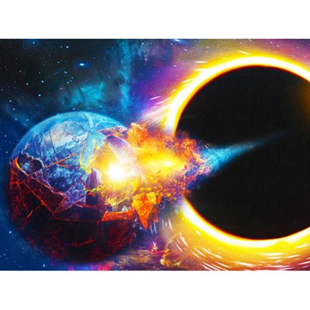 30x40cm 5D DIY Diamantmaleri Full, Cosmic Series#G, DIY Diamant