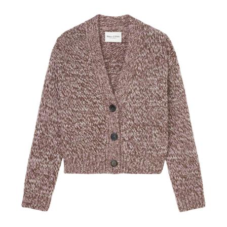 Marc O'Polo Cropped V-neck Vest , Paars , Dames , Maat: S