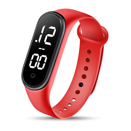 Elektronisk klocka för barn LED digital sportklocka trendig exakt tidtagning tydlig läsning klocka