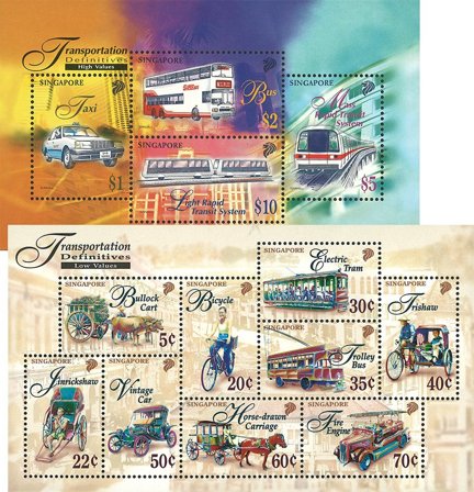 Transport - 2 miniark - Postfrisk