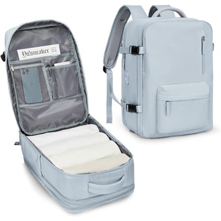 Håndbagage Rygsæk til Kvinder, Flyselskabsgodkendt Personlig Genstand Stor Rejserygsæk Flygodkendt, Vandtæt Laptop Taske Business Arbejde 