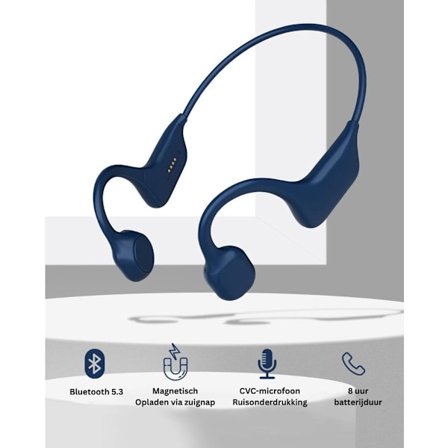 Trådløse Bone Conduction-hovedtelefoner til sport med vejrbestandigt design