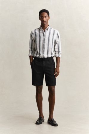 GANT Herren Leinen Shorts (M) Schwarz