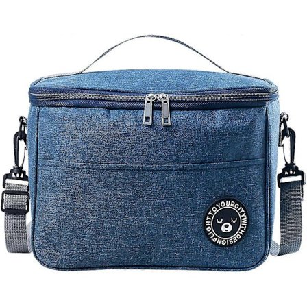 12L Kylväska, AC Kylväska Picknickväska, Kylväska för Lunch för Vuxna, Kylväska för Lunch på Kontoret, Kylväska för Barn, Hopfällbar Kylväska, 