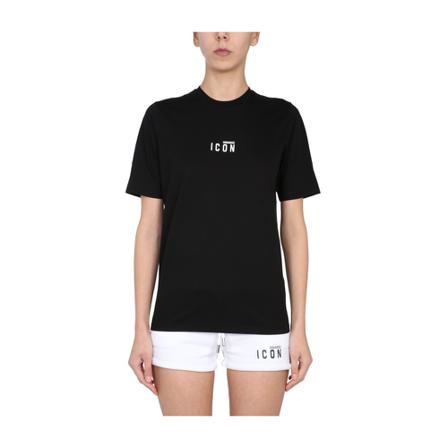 Dsquared2, T-Shirts Zwart, Dames, Maat:L