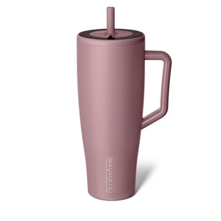 40 oz Tumbler med handtag, läckagesäker, Rose Taupe