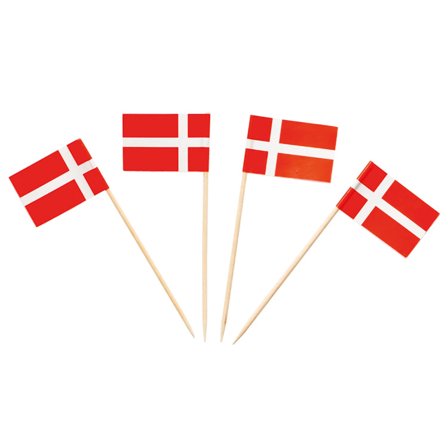 Danske flaggcocktailflagg