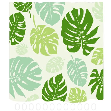 Nordisk stil print polyester bruseforhæng vandtæt badeforhæng badeværelsesartikler 150x180cm