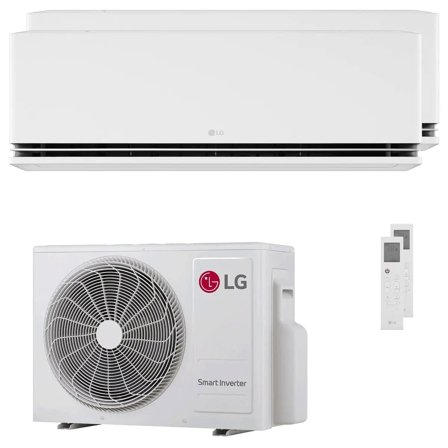 Condizionatore LG DUALCOOL Deluxe AI dual split 12000+12000 BTU inverter A+++ wifi unità esterna 4.7 kW