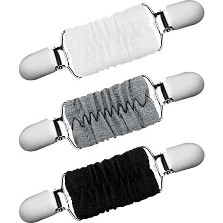 3-pack monterad klänning bältesklämma Sjalklämma (11,5*3,1 cm)