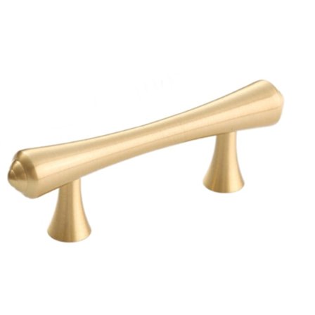 Mässingshandtag Nordisk enkel garderob rent koppar lådskåpshandtag (560 modeller - 64MM)