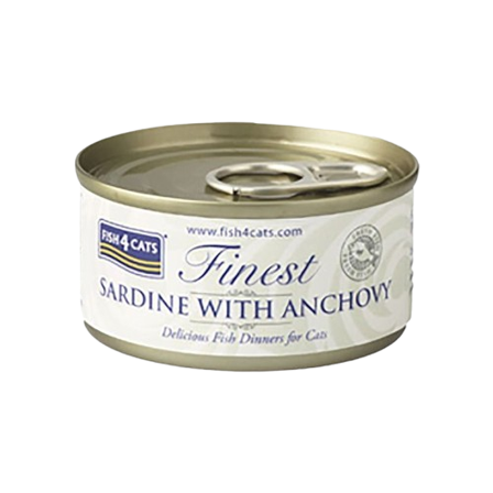 Fish4Cats - Våtfôr sardin og ansjos 70g - Katt - Kattefôr & kattemat - Våtfôr og våtmat - ZOO.no