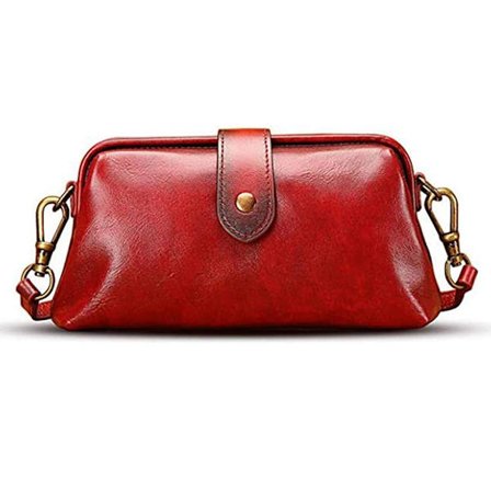 Vintage Læder Retro Doktor Crossbody Taske Håndlavet Skuldertaske