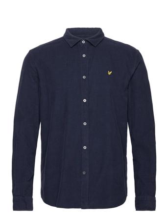 Needle Cord Shirt Skjorte Uformell Marineblå Lyle & Scott*Betinget Tilbud