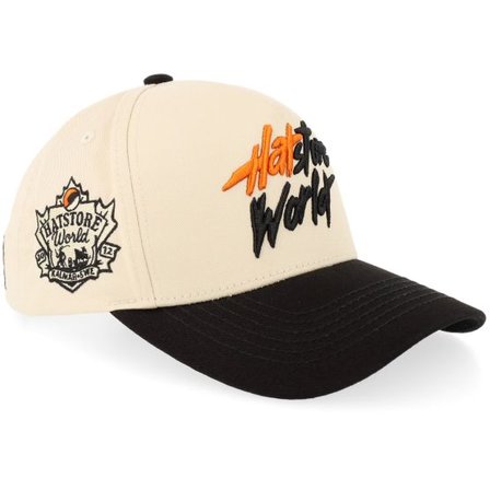 Hatstore - Beige adjustable Keps - Hatstore World Stone/Black A-frame Adjustable @ Hatstore