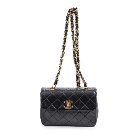 Chanel Vintage Pre-owned Crossbody Tas , Zwart , Dames , Maat: ONE Size Vintage Tassen