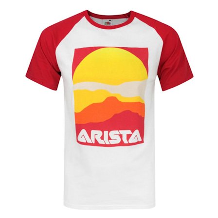 Arista Records Herr Baseboll T-shirt S Vit