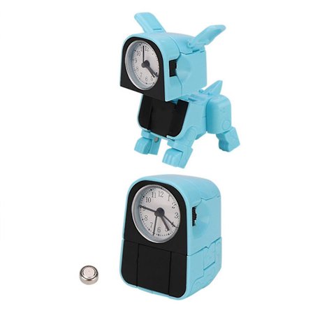 Deformation Hund Väckarklocka Söt Robot Valp Wake Up Timer för barn