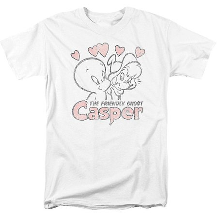 Hearts Casper The Friendly Ghost T-shirt