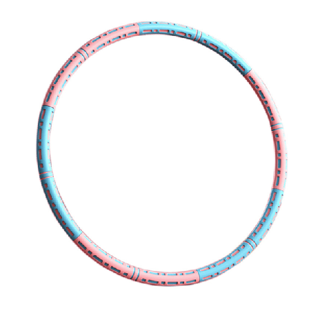 IC Oslagbar justerbar viktad Hula-båge för viktminskning för vuxna blå+rosa