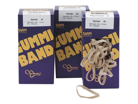 Gummiband nr 35 120x3mm 492/fp - Lyreco - Emballage och lagerutrustning > Bindgarn gummiband och stift > Gummiband