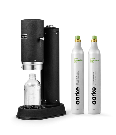 Aarke Kit de démarrage Carbonator Pro Noir Mat - Machine à Eau Gazeuse