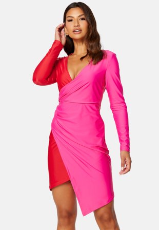 BUBBLEROOM Two Sides Dress Pink / Red Klær