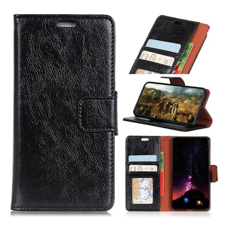 iPhone Xr etui i struktureret spaltlæder - Sort