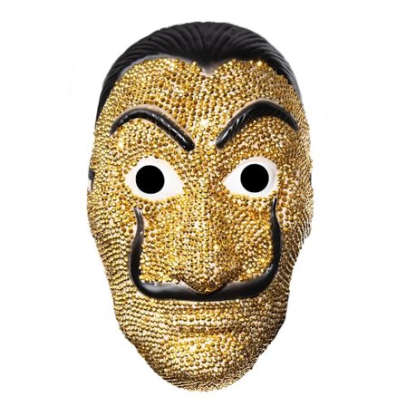 Salvador Dali Handgjord Rhinestone Mask Cosplay Mask Halloween Carnival Dress Up Party Lyxig kostym rekvisita