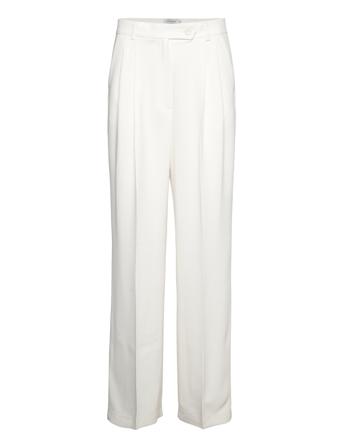 Gytta Trousers Vide Bukser Hvit Andiata*Betinget Tilbud