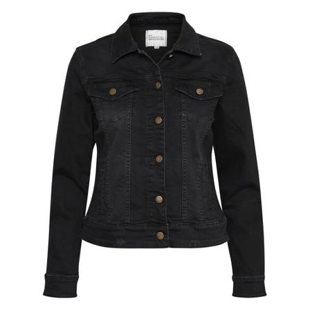 My Essential Wardrobe Denim Jakke Sort, Dame