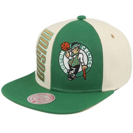 Mitchell & Ness - NBA Verde snapback Boné - Boston Celtics Pop Panel Off White/Green Snapback @ Hatstore