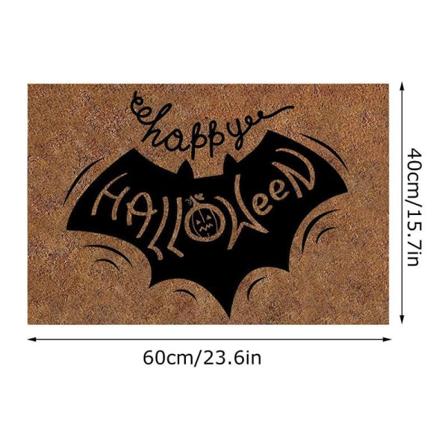 Halloween dørmåtter, skridsikre vaskbare SLINomhSLUS udendørs badeværelse dørmåtter Halloween festdekorationer, 15,7*23,6 tommer' 35#