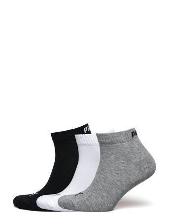 Puma Unisex Quarter Plain 3P Sport Sport Clothing Sport Socks Multi/patterned PUMA