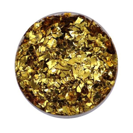 Negleglitter - Flakes / Mylar - Gold metallic - 8ml - Glitter