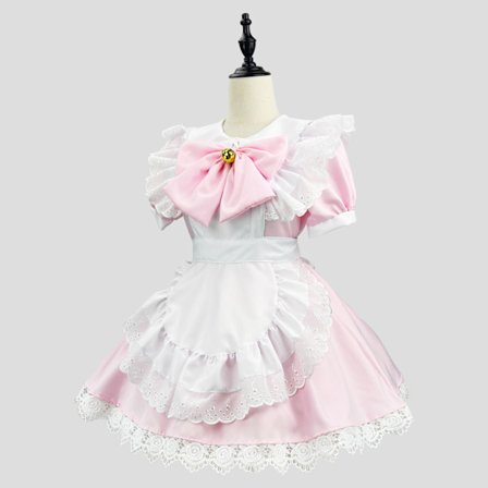 Et sødt kanin- og kawaii kat Lolita-pige kostume, anime cosplay kostume, perfekt til fotoshoots eller rollespil.