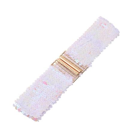 Sequin stretch bælte skinnende linning 60X6CME E 60x6cmE