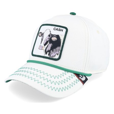 Goorin Bros. - Wit adjustable Cap - Cash Cow 100 All Over Canvas White A-Frame Adjustable @ Hatstore